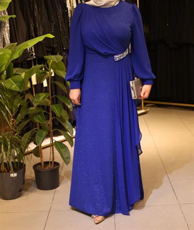 6621 CODE SILKY SHEFON DETAIL DRESS