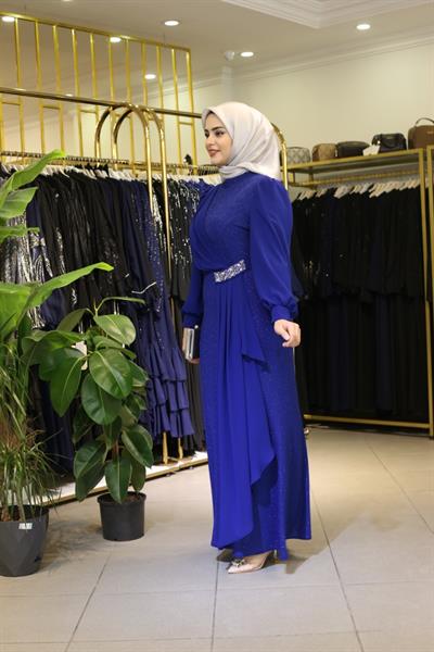 6621 CODE SILKY SHEFON DETAIL DRESS