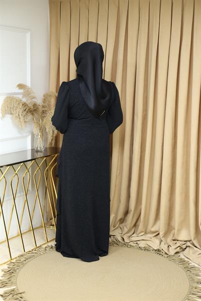 6621 CODE ROBE SOYEUSE AVEC DÉTAILS EN SHEFON