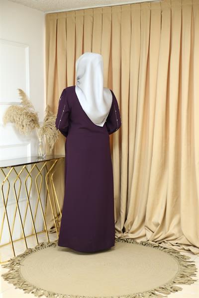7021 CODE SLEEVE DETAILED ABAYA