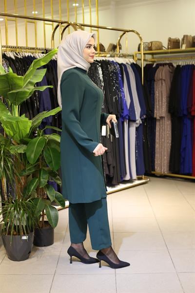 بدلة بنطلون كود 7065 مع أحجار الكريستال