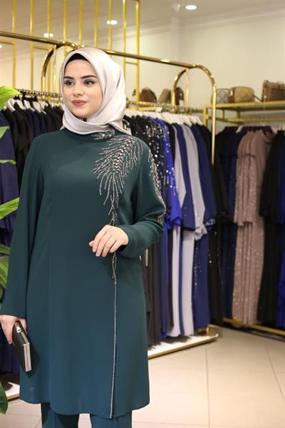 بدلة بنطلون كود 7065 مع أحجار الكريستال