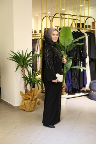 7084 CODE SEQUIN DETAILED ABAYA