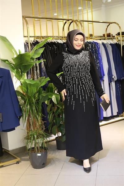 7091 كود فستان أبيض حجري كود 7091