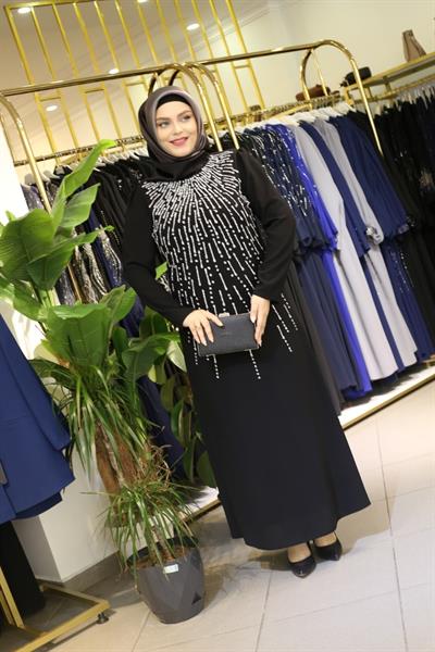 7091 كود فستان أبيض حجري كود 7091