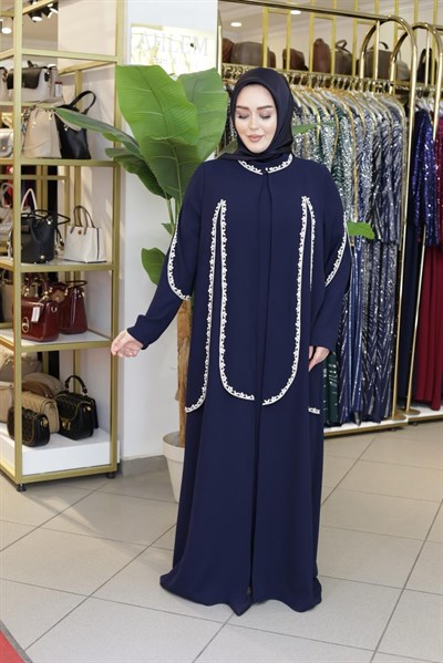 710 KOD SAWOROSKİ TAŞLI ABAYA TAKIM