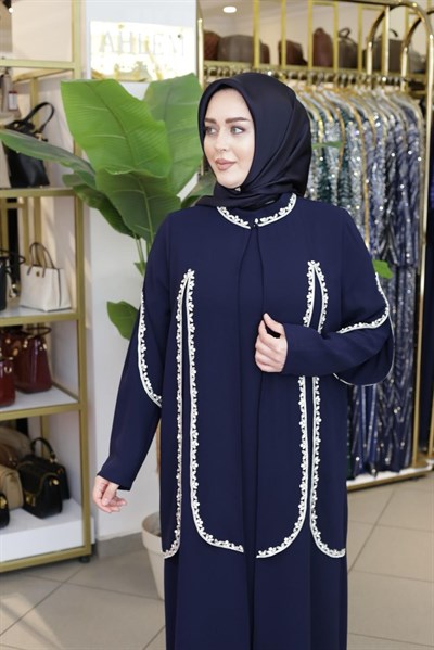 710 KOD SAWOROSKİ TAŞLI ABAYA TAKIM