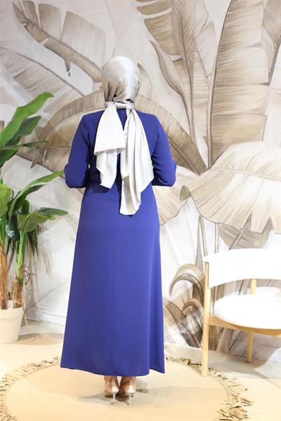 7102 فستان قلم رصاص بربطة عنق كود 7102