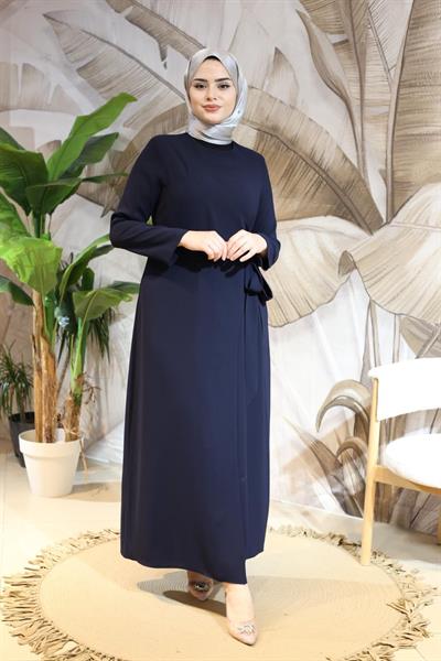 7102 فستان قلم رصاص بربطة عنق كود 7102