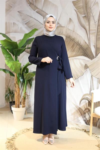 7102 فستان قلم رصاص بربطة عنق كود 7102