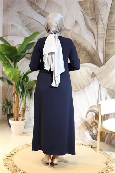 7102 فستان قلم رصاص بربطة عنق كود 7102