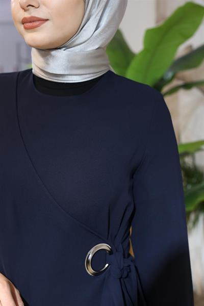 7102 فستان قلم رصاص بربطة عنق كود 7102