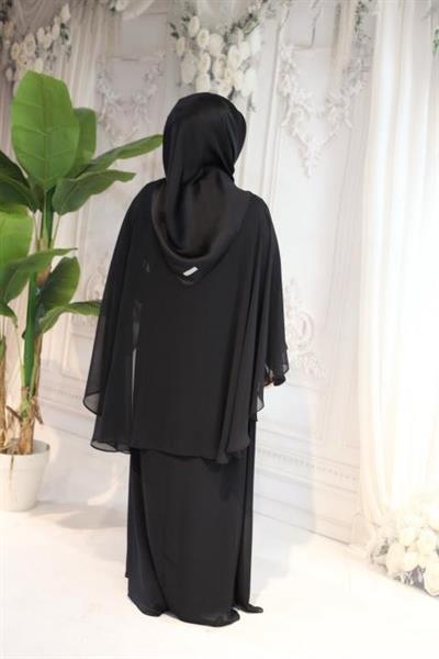 7107 KOD ŞİFON GÜLLÜ ELBİSE