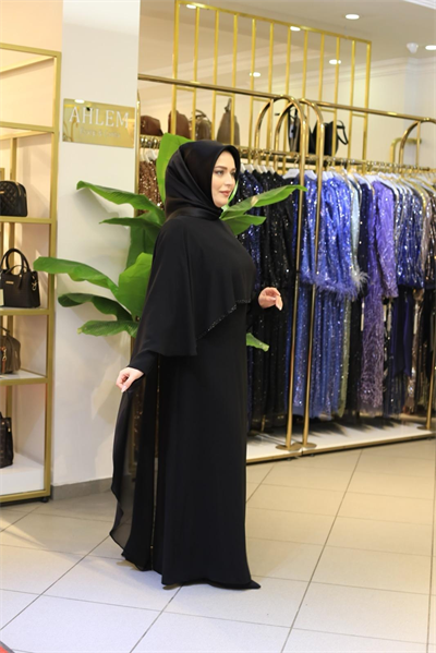 فستان كود 7108 بتفاصيل من الشيفون