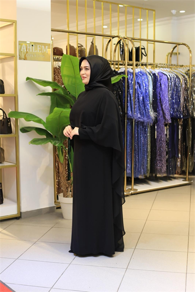 فستان كود 7108 بتفاصيل من الشيفون