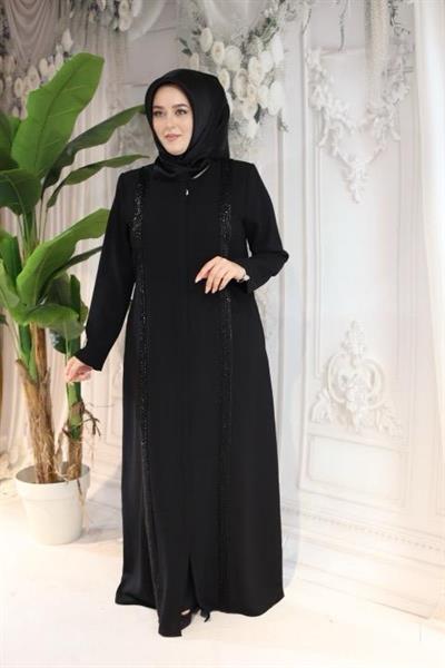 7109 CODE SIDE STRIPED ABAYA