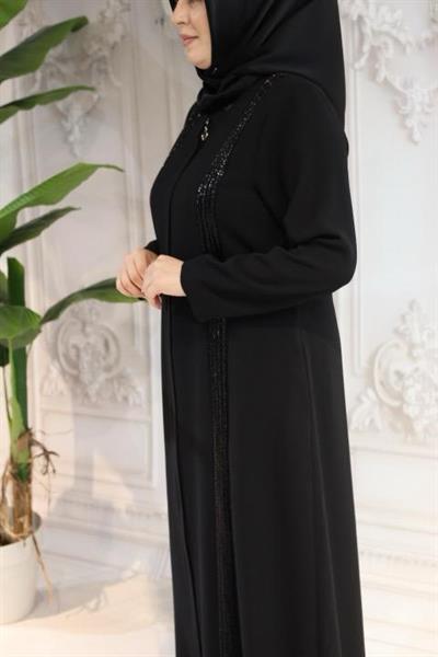 7109 CODE SIDE STRIPED ABAYA