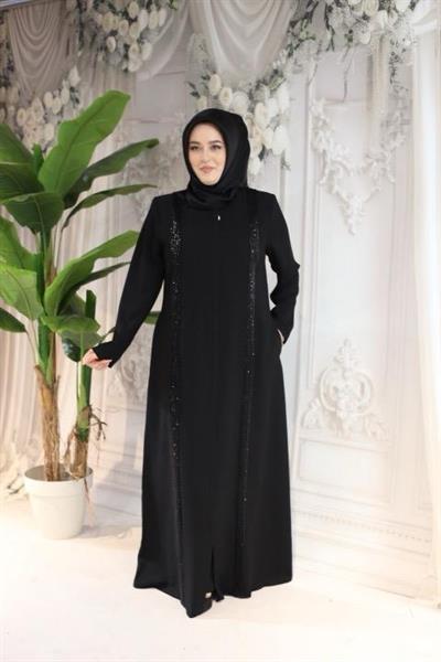 7109 CODE SIDE STRIPED ABAYA