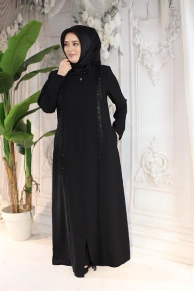 7109 CODE SIDE STRIPED ABAYA
