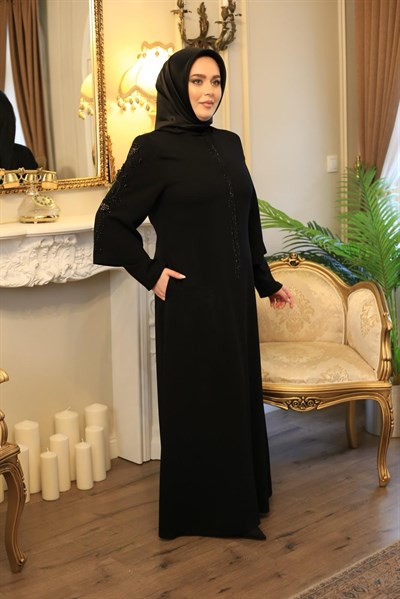 7119 KOD KOL TAŞ DETAYLI FERACE