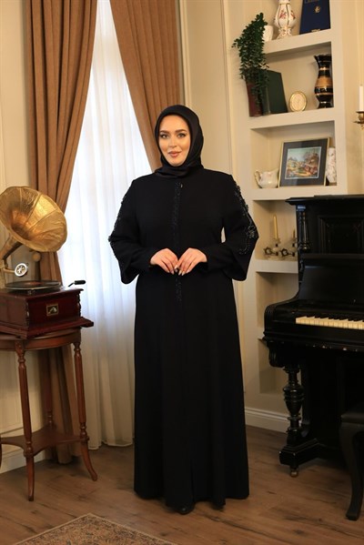 7119 KOD KOL TAŞ DETAYLI FERACE