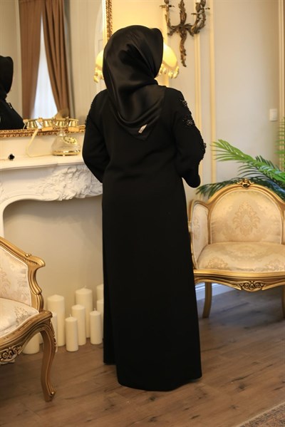 7119 KOD KOL TAŞ DETAYLI FERACE