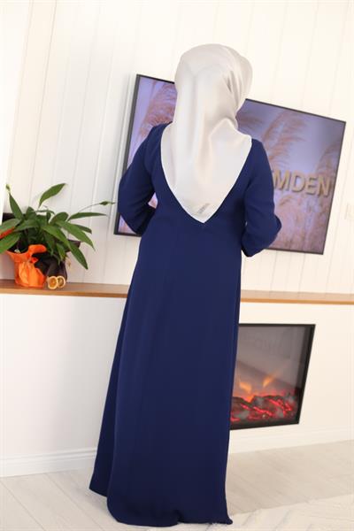 7148 CODE ROBE DE SOIRÉE À MOTIF DE VAGUES PERLÉES