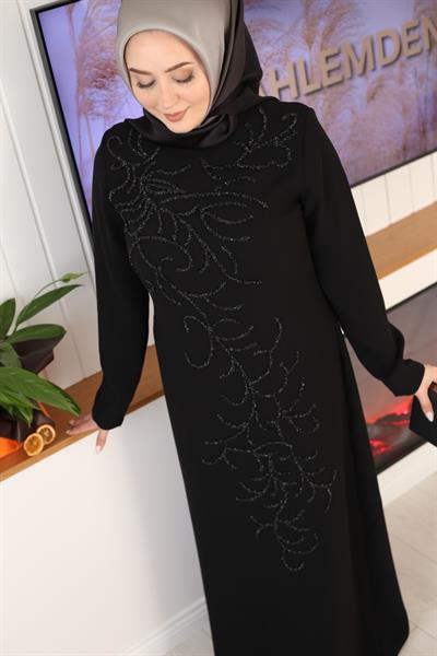 7148 CODE ROBE DE SOIRÉE À MOTIF DE VAGUES PERLÉES