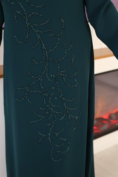 7148 CODE ROBE DE SOIRÉE À MOTIF DE VAGUES PERLÉES