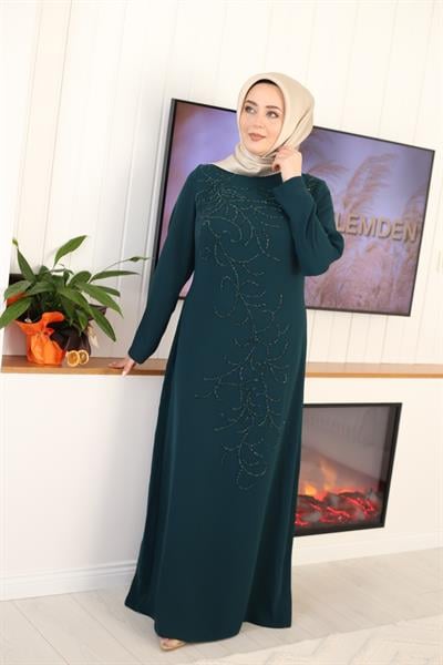 7148 CODE ROBE DE SOIRÉE À MOTIF DE VAGUES PERLÉES