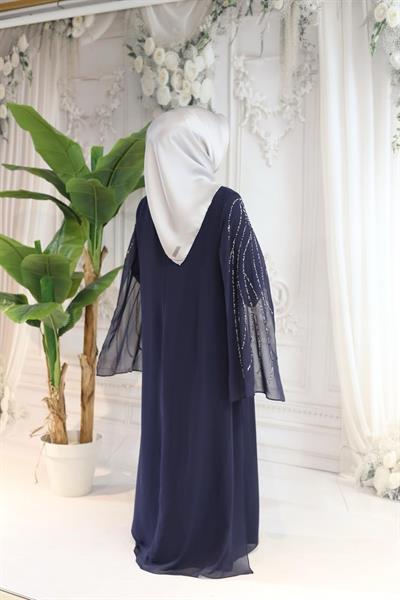 7201 فستان كاب شيفون كود شيفون مرصع بالأحجار