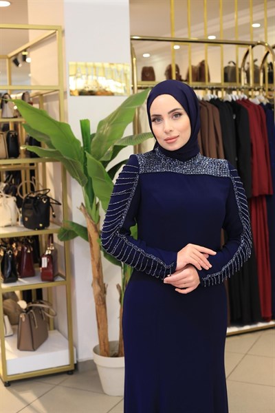 7201 KOD SALKIM TAŞLI ABİYE ELBİSE