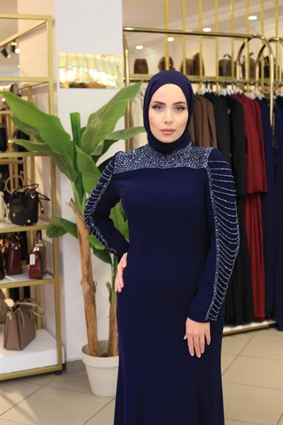 7201 KOD SALKIM TAŞLI ABİYE ELBİSE