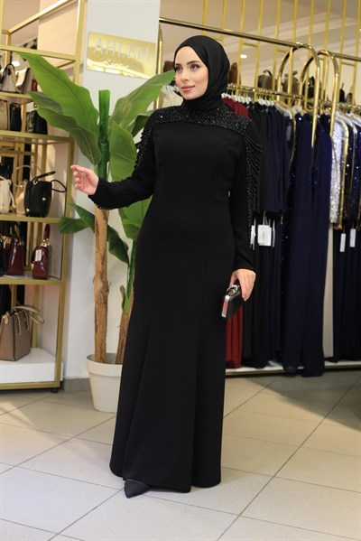 7201 KOD SALKIM TAŞLI ABİYE ELBİSE