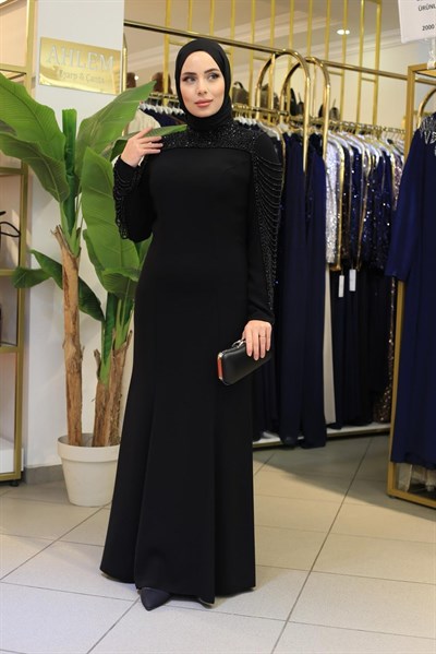 7201 KOD SALKIM TAŞLI ABİYE ELBİSE