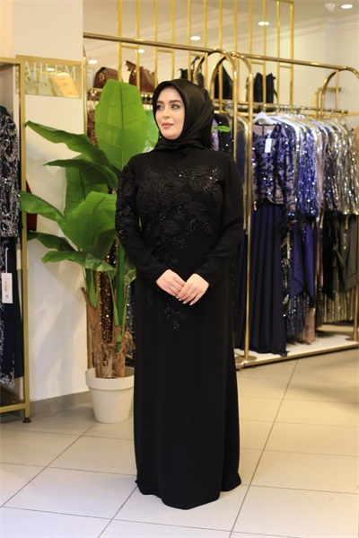 7230 فستان زهري مزخرف