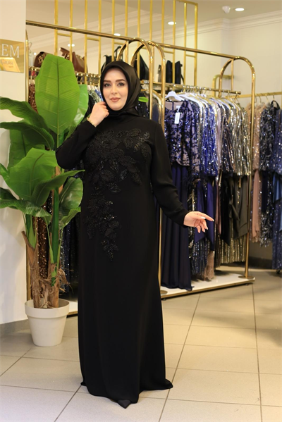 7230 فستان زهري مزخرف