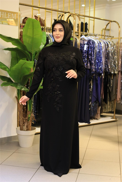 7230 فستان زهري مزخرف