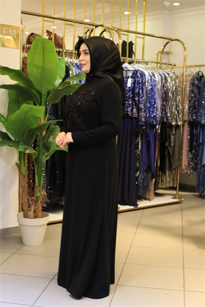 7230 فستان زهري مزخرف