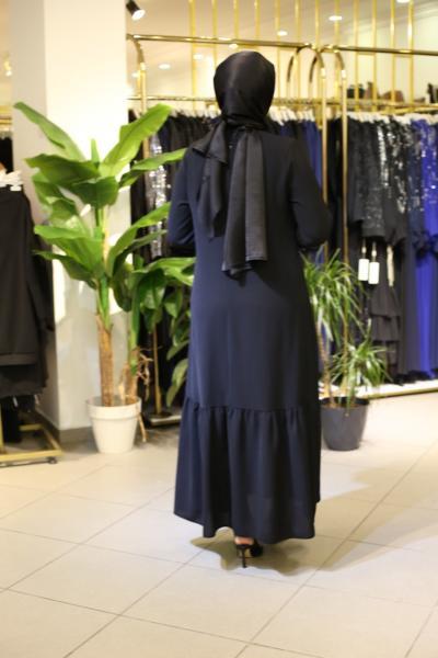 7310 فستان بأكمام متموجة ذات تنورة كود 7310