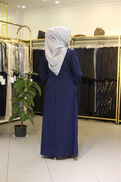 7368 CODE SINGLE STONE EMBROIDERED DRESS