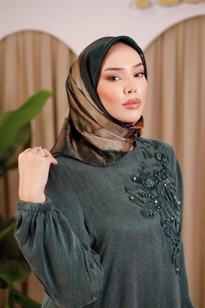 7487701/351 KOD AKER SAF İPEK EŞARP EŞARP YEŞİL