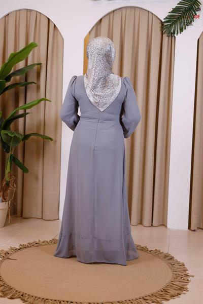 7495 فستان شفاف بأربطة شفافة كود 7495