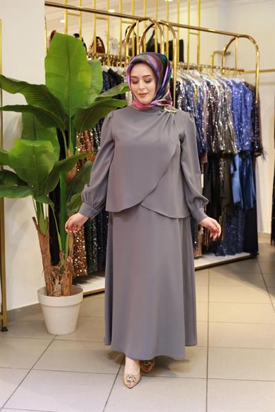 7538 CODE GOLD ACCESSORIES SKIRT SUIT