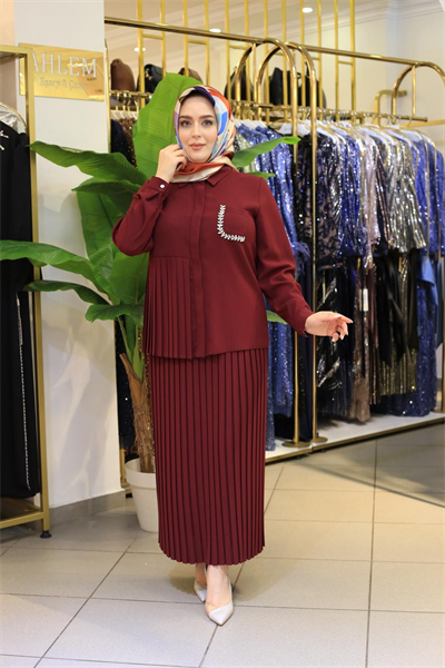 7539 CODE JUPE À PLIS ENSEMBLE