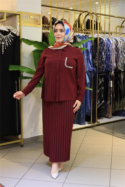 7539 CODE JUPE À PLIS ENSEMBLE