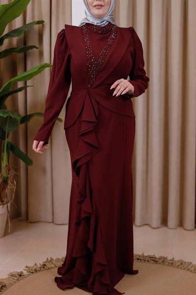 7772 فستان مزركش كود 7772