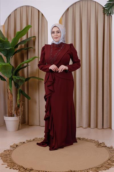 7772 فستان مزركش كود 7772