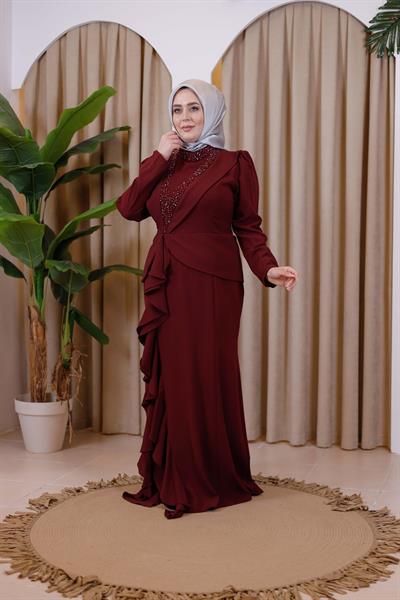 7772 فستان مزركش كود 7772