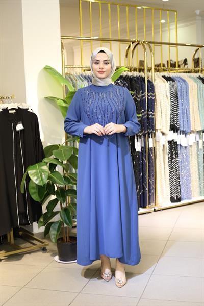 7790 KOD ELBİSE İNDİGO